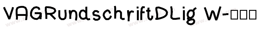 VAGRundschriftDLig W字体转换